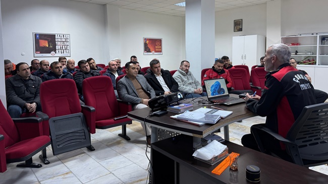 İTFAİYE EKİPLERİNE EĞİTİM!